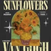 Kinder-T-shirt met Van Gogh-zonnebloemenprint