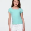 Kinder-T-shirt met vierkante hals