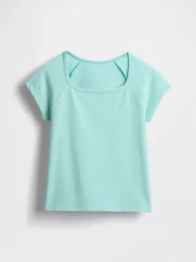 Kinder-T-shirt met vierkante hals