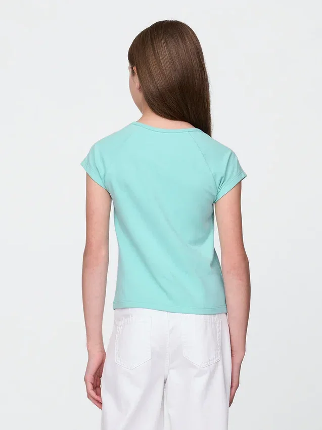 Kinder-T-shirt met vierkante hals