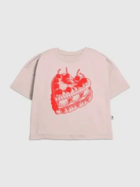 Kinder-T-shirt met ‘Vintage Heart Cake’-print