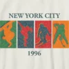 Kinder-T-shirt met vintage-print 'Wintersport'