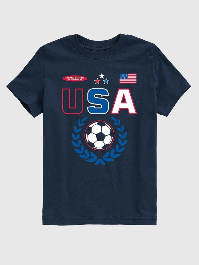 Kinder-T-shirt met voetbalprint