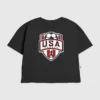 Kinder-T-shirt met voetbalschild-print