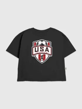 Kinder-T-shirt met voetbalschild-print