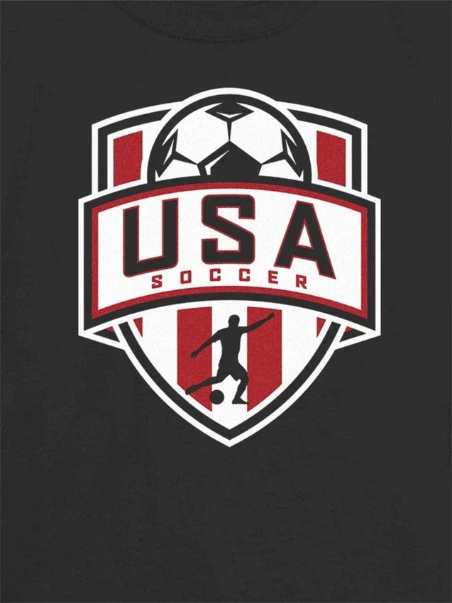 Kinder-T-shirt met voetbalschild-print