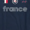 Kinder-T-shirt met voetbalshirt-print (Frankrijk)