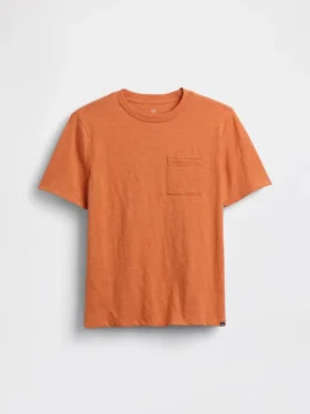 Kinder-T-shirt met zak van biologisch katoen