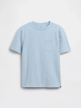 Kinder-T-shirt met zak van biologisch katoen