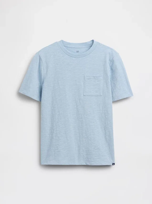 Kinder-T-shirt met zak van biologisch katoen