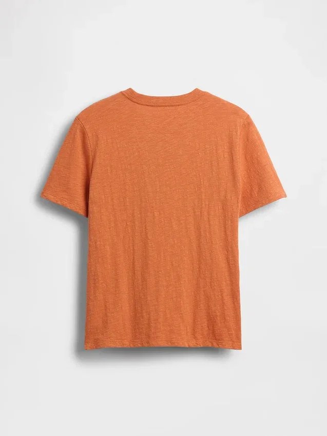 Kinder-T-shirt met zak van biologisch katoen