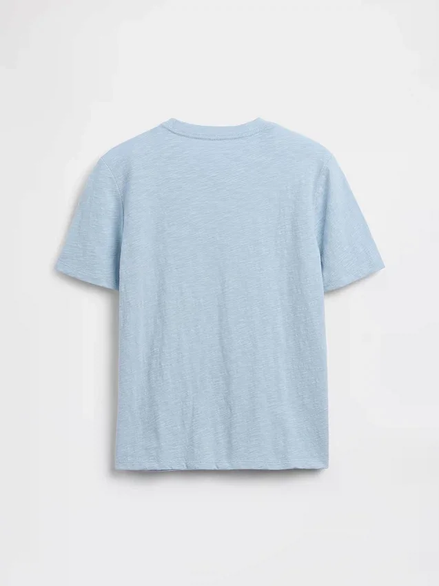 Kinder-T-shirt met zak van biologisch katoen