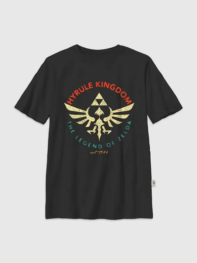 Kinder-T-shirt met Zelda Hyrule Kingdom-afbeelding van Nintendo