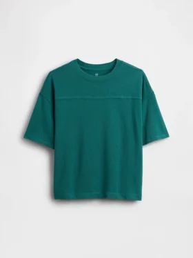 Kinder-T-shirt van zwaar gewicht met naden
