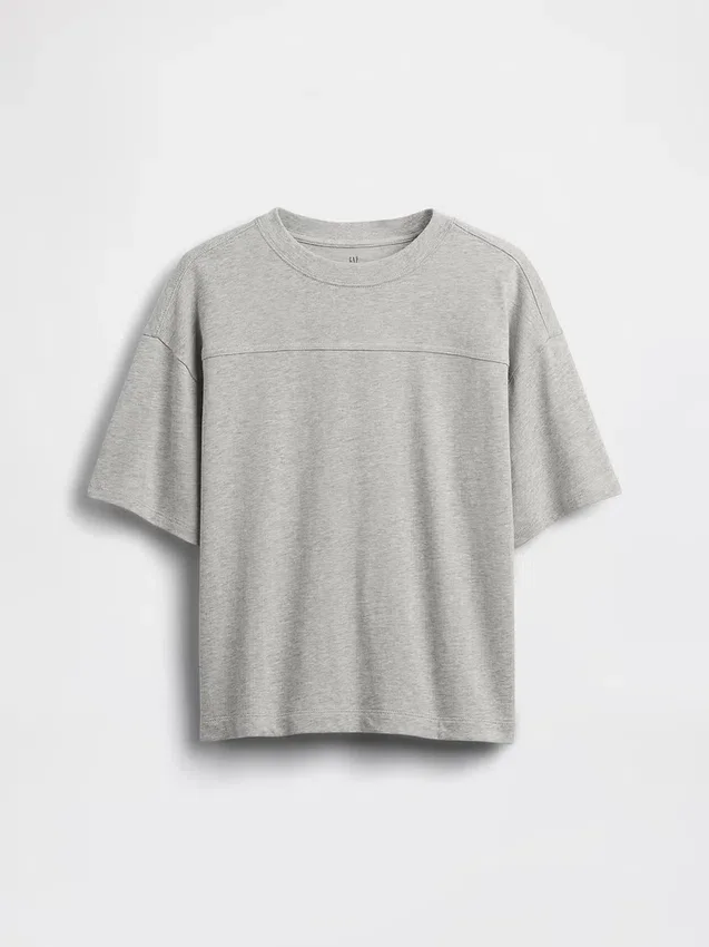 Kinder-T-shirt van zwaar gewicht met naden