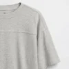 Kinder-T-shirt van zwaar gewicht met naden