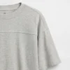 Kinder-T-shirt van zwaar gewicht met naden
