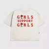 Kinder-T-shirt voor meisjes met ‘Support Girls’-print