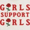 Kinder-T-shirt voor meisjes met ‘Support Girls’-print