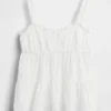 Kinder-tanktop met gelaagde eyelet-details