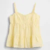Kinder-tanktop met gelaagde eyelet-details