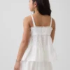 Kinder-tanktop met gelaagde eyelet-details