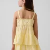 Kinder-tanktop met gelaagde eyelet-details