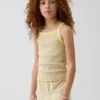 Kinder-tanktop met geribde stof en vierkante hals