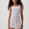 Kinder-tanktop met geribde stof en vierkante hals