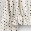 Kinder-top met peplum en gekreukeld effect