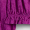 Kinder-top met peplum en gekreukeld effect