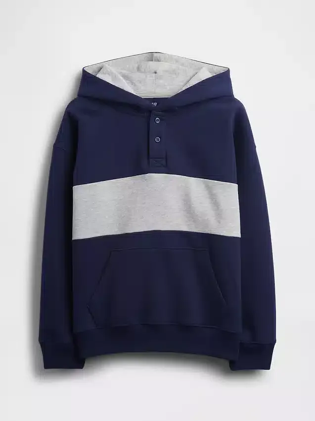 Kinder Vintagesoft Relaxed Henley-hoodie