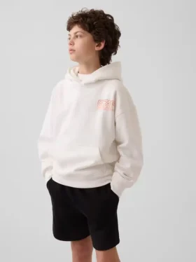 Kinder Vintagesoft relaxte hoodie met print