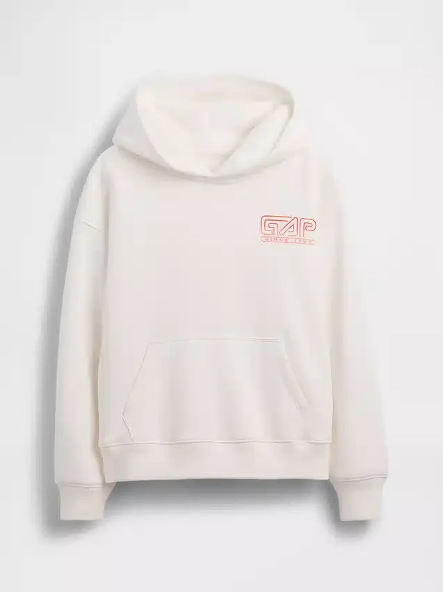 Kinder Vintagesoft relaxte hoodie met print