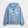 Kinder Vintagesoft relaxte hoodie met print