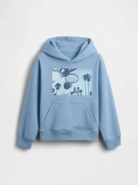 Kinder Vintagesoft relaxte hoodie met print