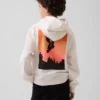 Kinder Vintagesoft relaxte hoodie met print
