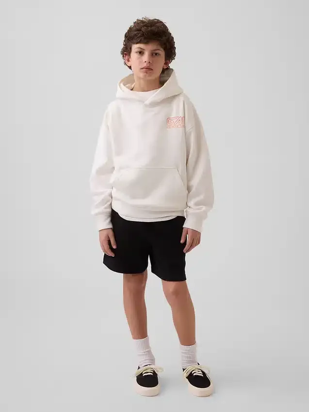 Kinder Vintagesoft relaxte hoodie met print