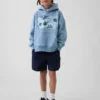 Kinder Vintagesoft relaxte hoodie met print