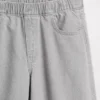 Kinderbaggy-Jeans met lage taille, strik en gespleten zoom