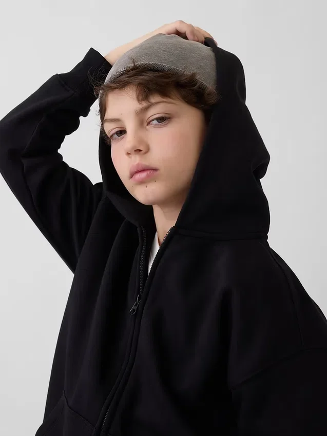 Kinderbeanie van French Terry