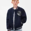 Kinderbomberjack met varsity-logo