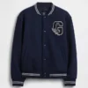 Kinderbomberjack met varsity-logo