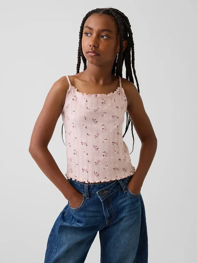 Kindercami van pointelle-rib