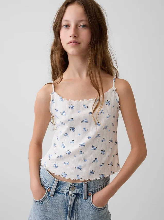 Kindercami van pointelle-rib