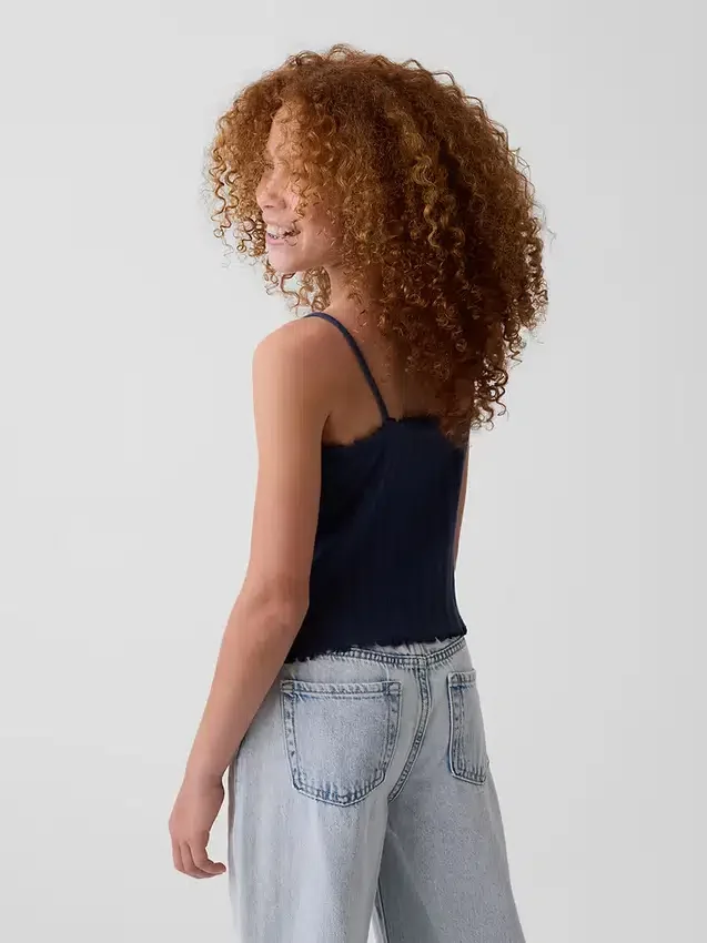 Kindercami van pointelle-rib