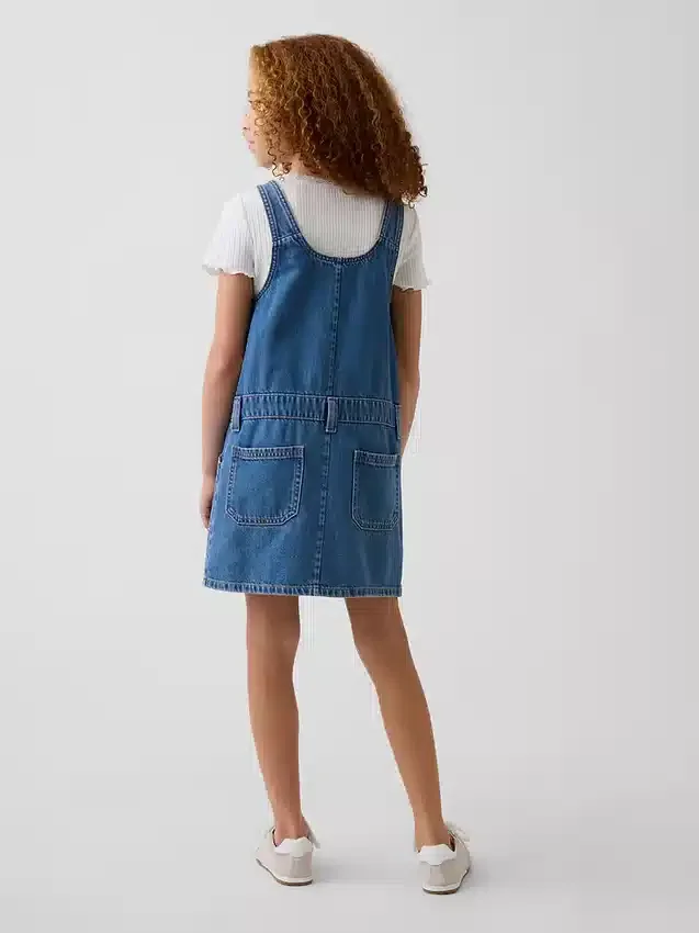 Kinderdenimrok met ritssluiting