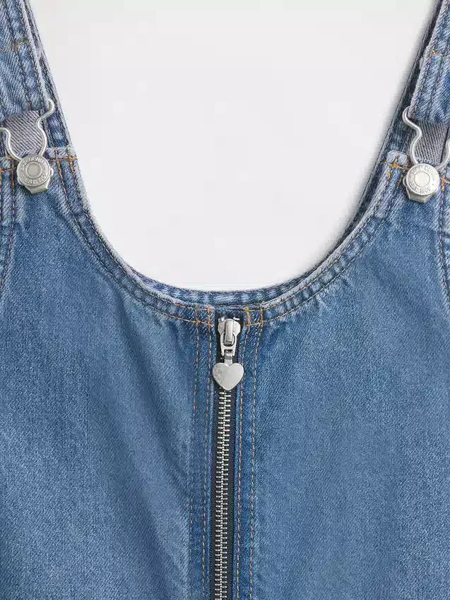 Kinderdenimrok met ritssluiting