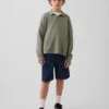Kinderen '90s loszittende, comfortabele denim korte broeken voor carpenters