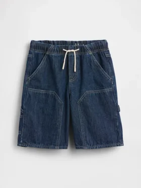 Kinderen ’90s loszittende, comfortabele denim korte broeken voor carpenters
